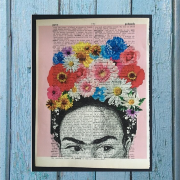 Vintage Dictionary Page Print Frida Kahlo - Picture 1 of 1